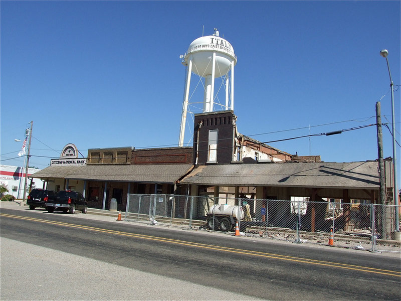 Image: Main Street under construction.