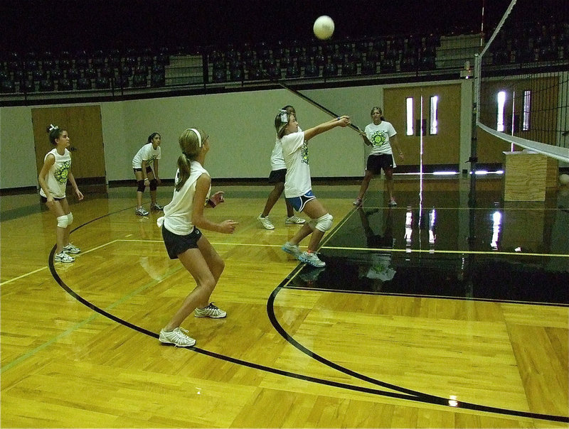 Image: Avalon’s Hannah Bratcher tries to setup her teammates.