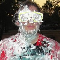 Image: The challenge was to raise money during vacation bible school.  The reward was to launch water balloons, shaving cream and paint at the the new pastor.  46 attendees raised over $500.