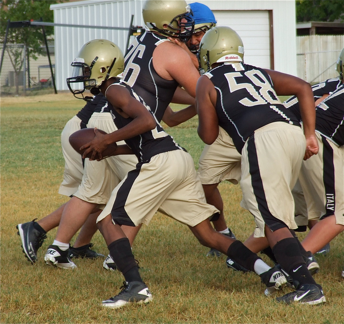 Image: Test driving the new practice gear.