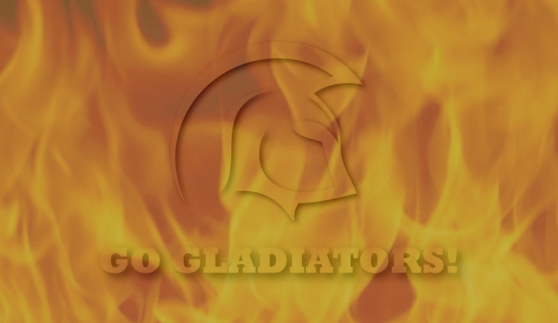 Image: Help fire up the Gladiators during todays pep rally starting at 3:00 p.m. inside the George Scott gymnasium.