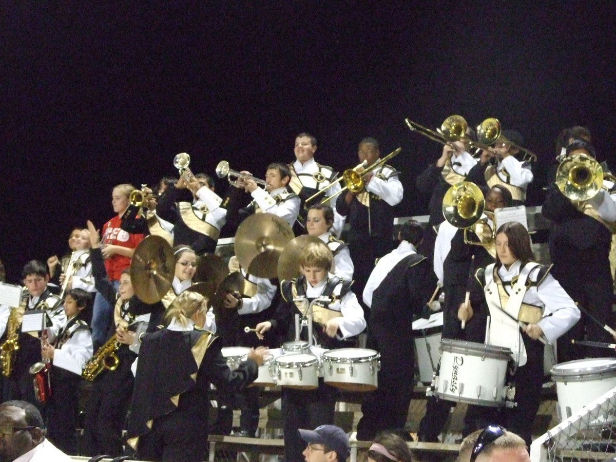 Image: The band plays for the crowd.