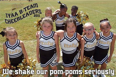 Image: If these IYAA B-Team Cheerleaders can’t cheer you up then nothing will.