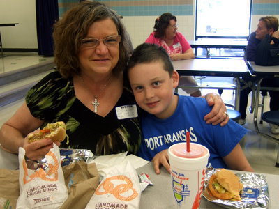 Image: Grandma brought Sonic hamburgers for lunch. What fun!