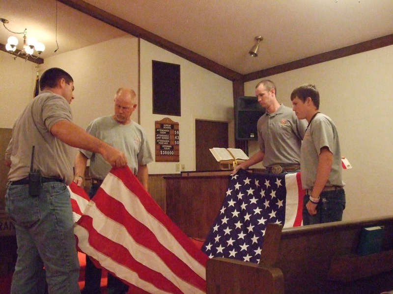 Image: Each fold in the flag means something wonderful.