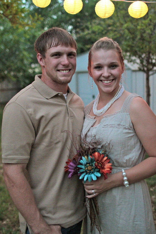 Image: Sarah and Drew Fulfer were married right after graduation from Angelo State University.
