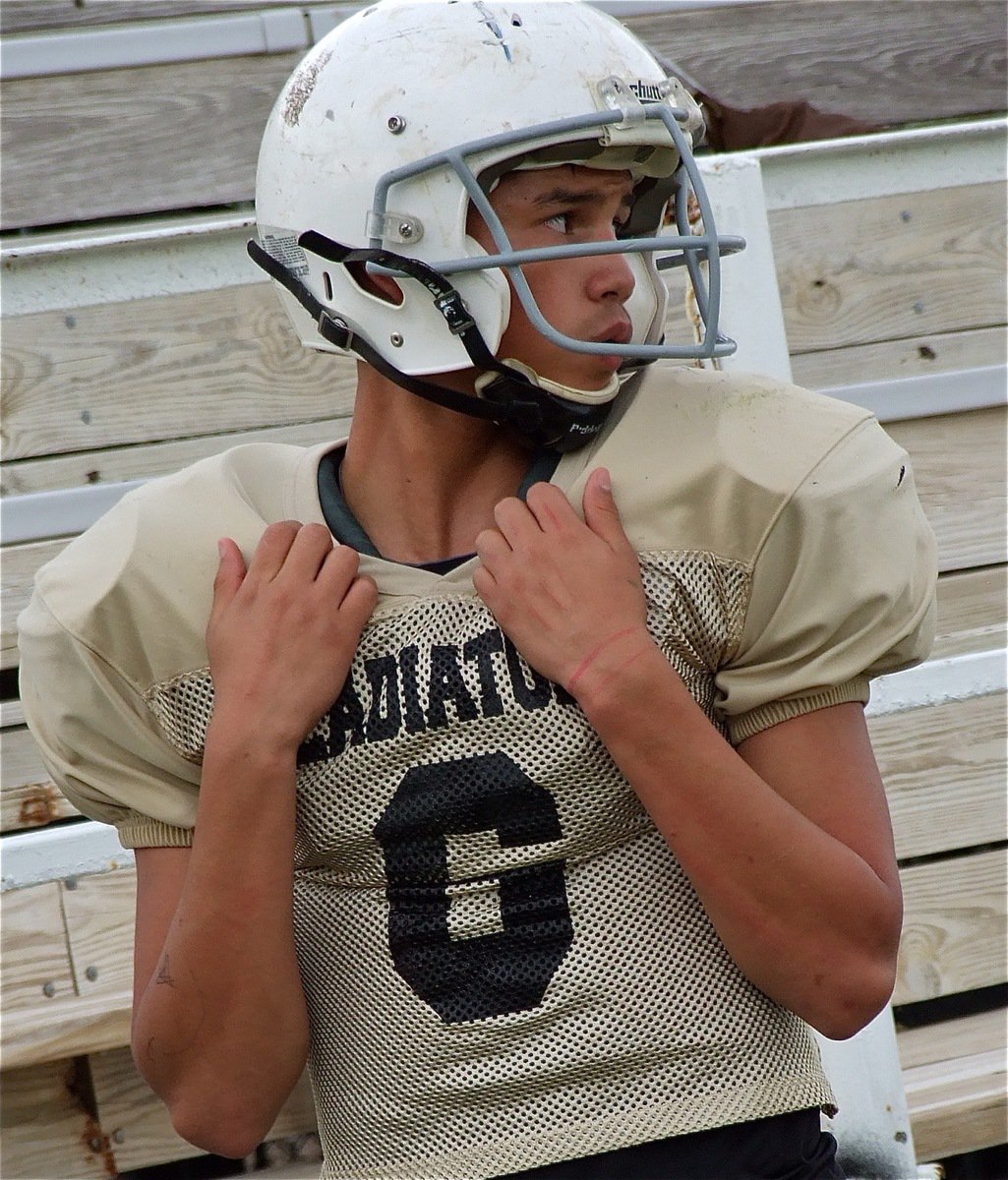 Image: Joe Celis keeps his eyes on the action.