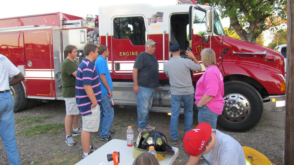 Image: A tour of the Italy FD’s equipment. 