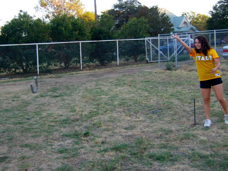 Image: Fun game of horse shoes!