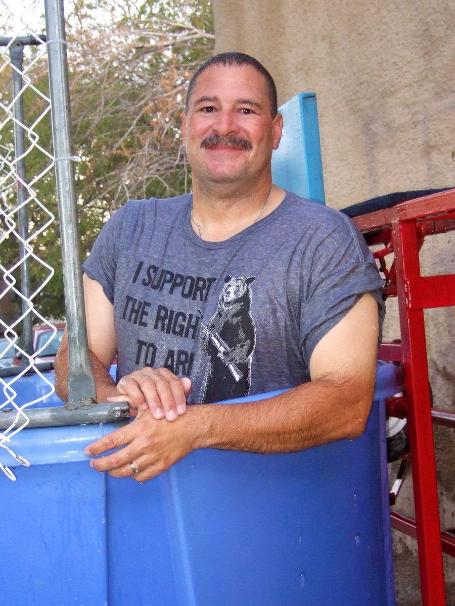 Image: Chief Carlos Phoenix gets all wet for the kids.