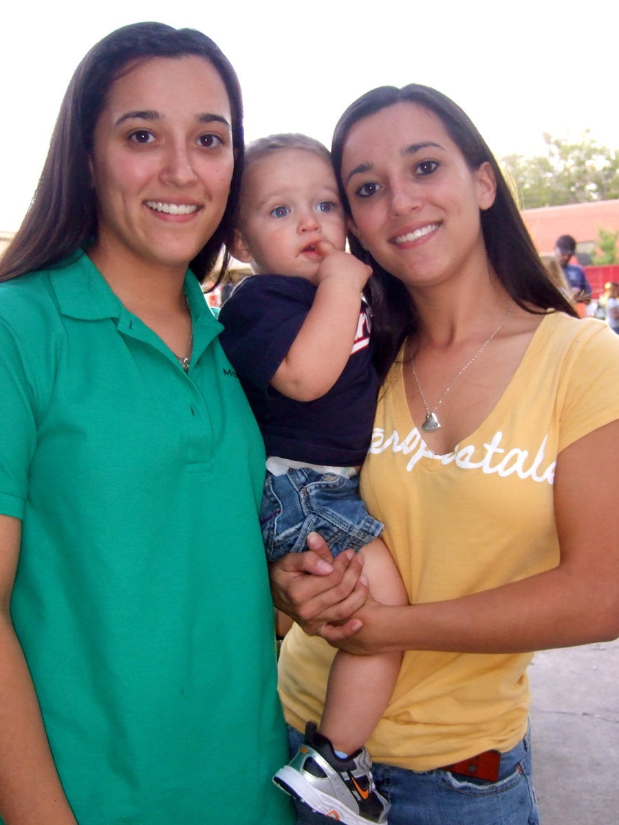 Image: Kasey Montgomery, Porter Montgomery and Kim Serrata were all at the Milford National Night Out.