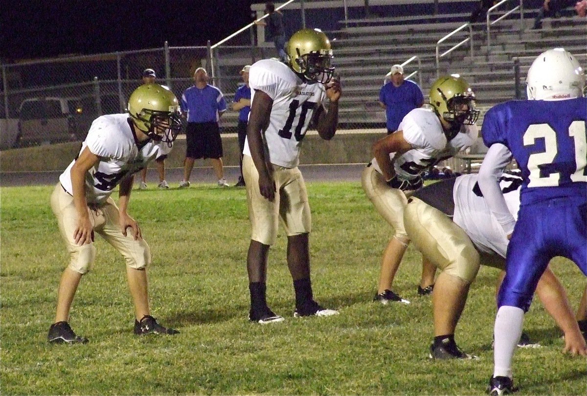 Image: Justin Wood(48), Marvin Cox(10) and Shad Newman(25) were just too elusive for the Lions on Thursday.