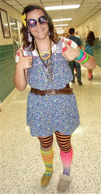 Image: Kaytlyn Bales has found her calling as a tacky fashion consultant.