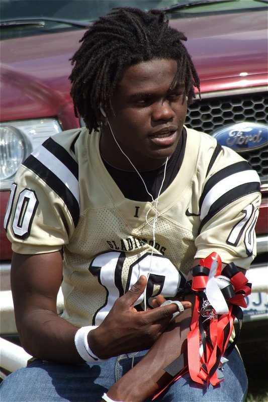 Image: Ryheem Walker sports a colorful arm garter for homecoming.