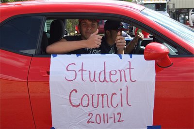Image: Cole Hopkins and Cayden Jacinto represent the IHS Student Council.