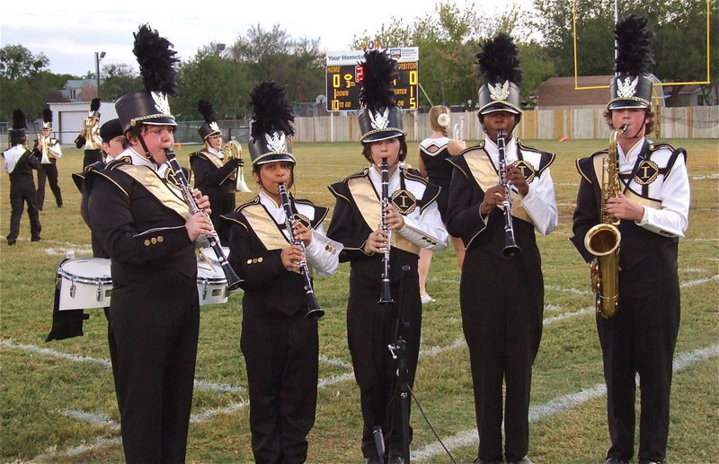Image: The Gladiator Regiment Marching Band performs before the game setting the tone for Italy Homecoming 2011.