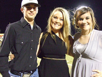 Image: Ross Stiles, Shelbi Gilley and Kaitlyn Bales are the crowning committee.