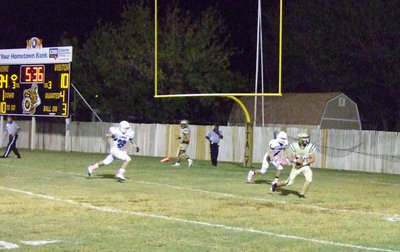 Image: Kyle Jackson pulls in a pass for the 2-point conversion to cap off the scoring for Italy, 36-10 over Blooming Grove.