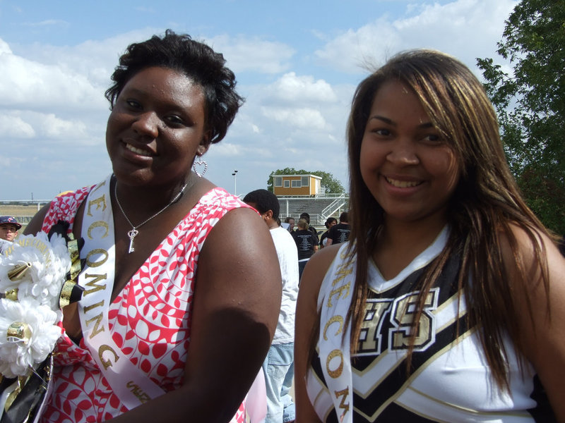 Image: Jimesha and Destani can’t wait for the evening festivities.