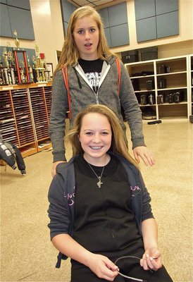 Image: Hair fail! No problem for Madison Washington and Maddie Pittman, afterall, their not going to no beauty contest!