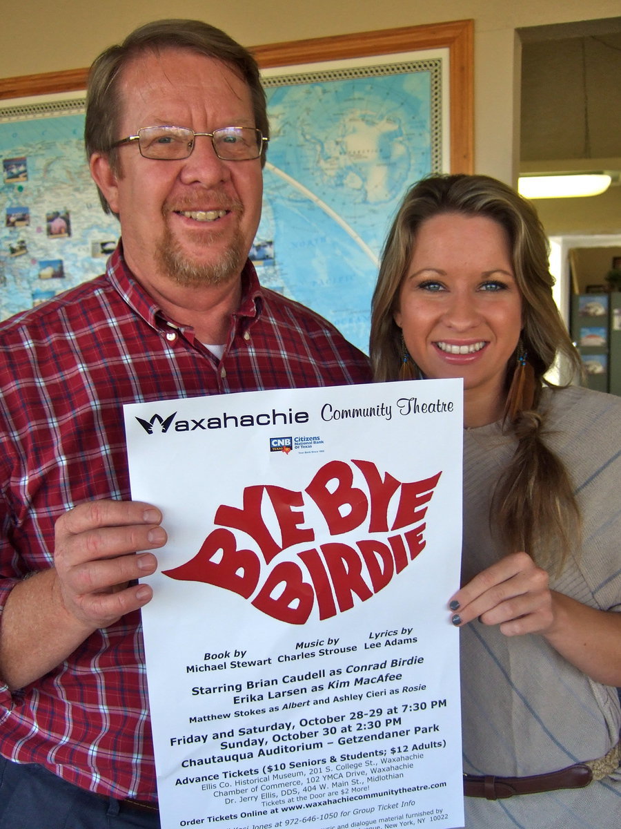 Image: Father and daughter, Gary and Tess Clark are busy getting ready for the big performance.