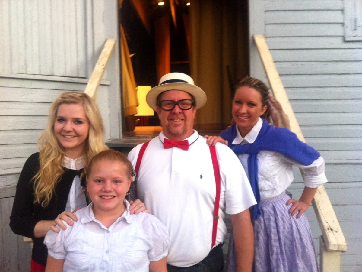 Image: Sidney Lowenthal, Erika Larsen, Gary Clark and Tess Clark all performing in Bye Bye Birdie.