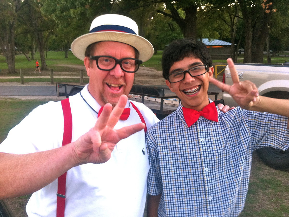 Image: Mr. Johnson and his nerd son Harvey Johnson.