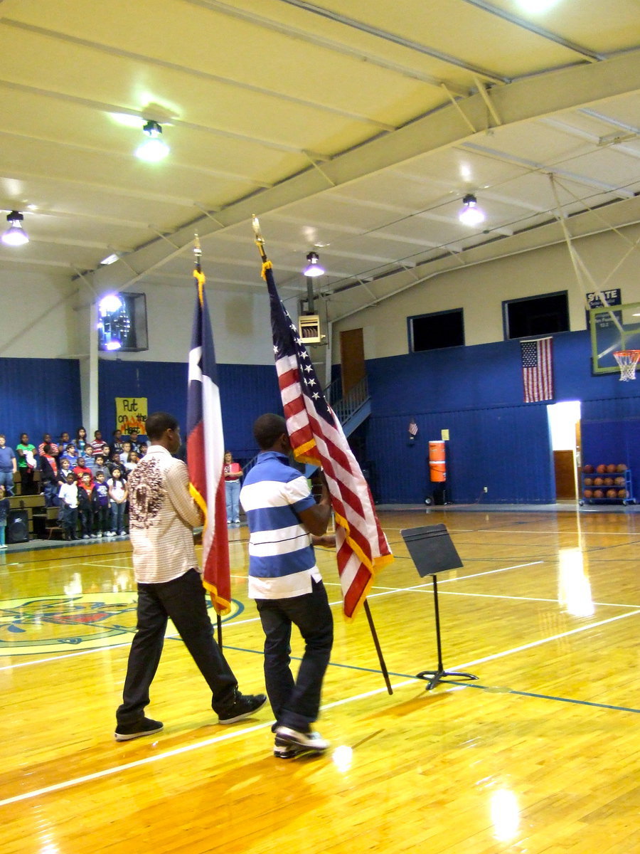 Image: The Retiring of the Colors.