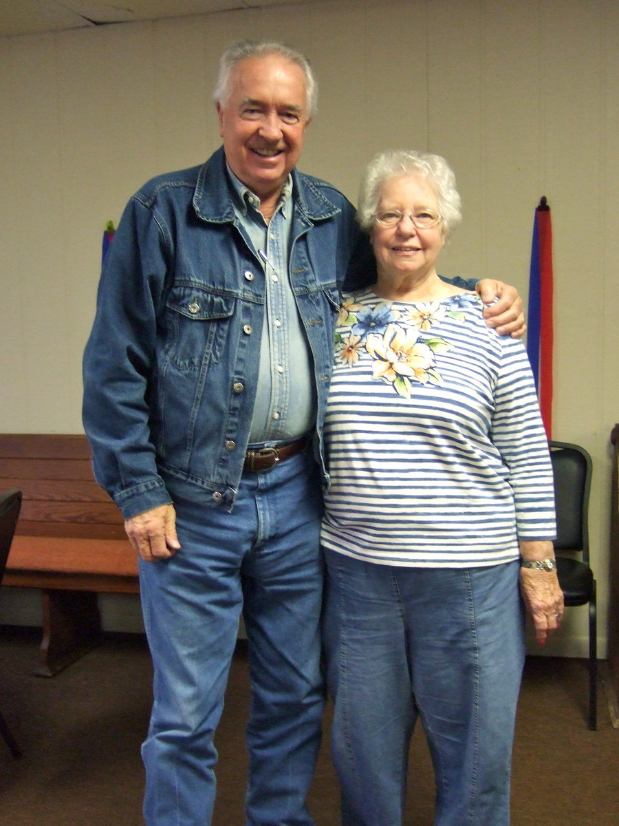 Image: Pastor Walter Buchanan (pastor of Italy Church of Christ  and his wife Billie Buchanan.