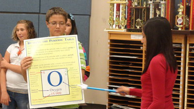 Image: Sixth graders learn about the periodic table in science.