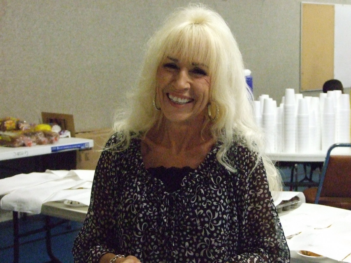 Image: Barbara Chambers has a great big smile for the Community Thanksgiving Feast.