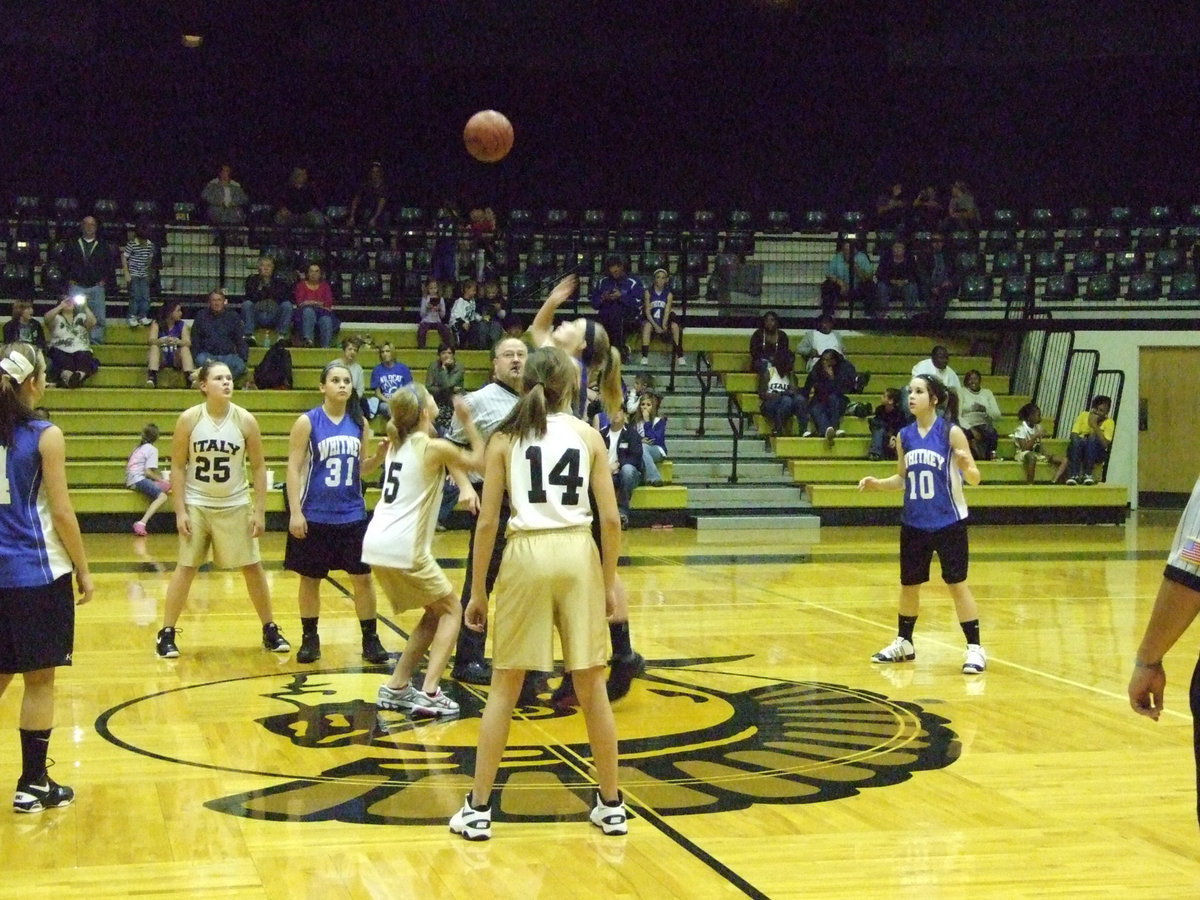 Image: Halee Turner(5) gets ready for the jump against Whitney on Monday night.