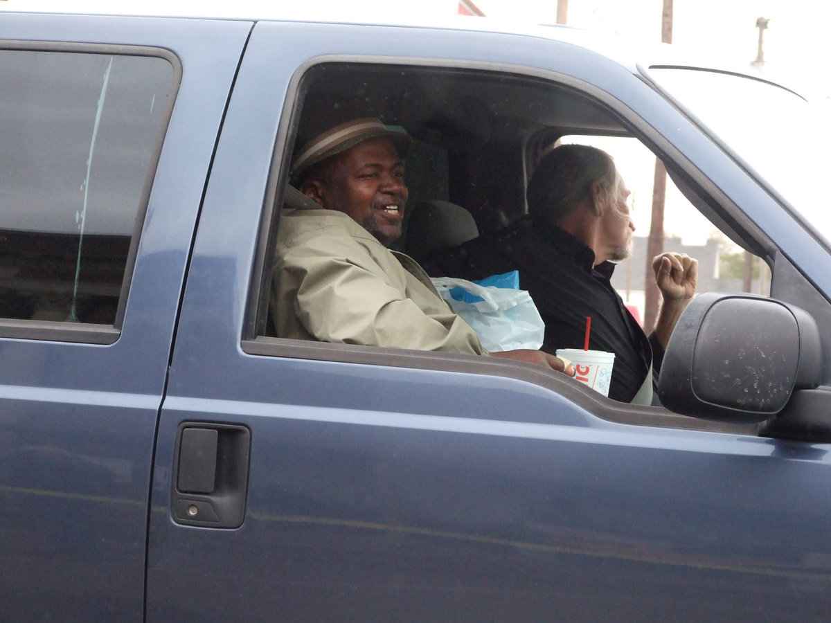 Image: Mr. Overton is happy to see all of his friends on Main Street.