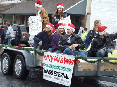 Image: Central Baptist Youth share the joy with the crowds.