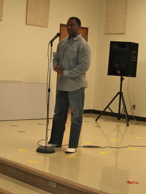 Image: James Johnson from the Temple of God in Waxahachie came to help in the praise and worship event for Camisha.