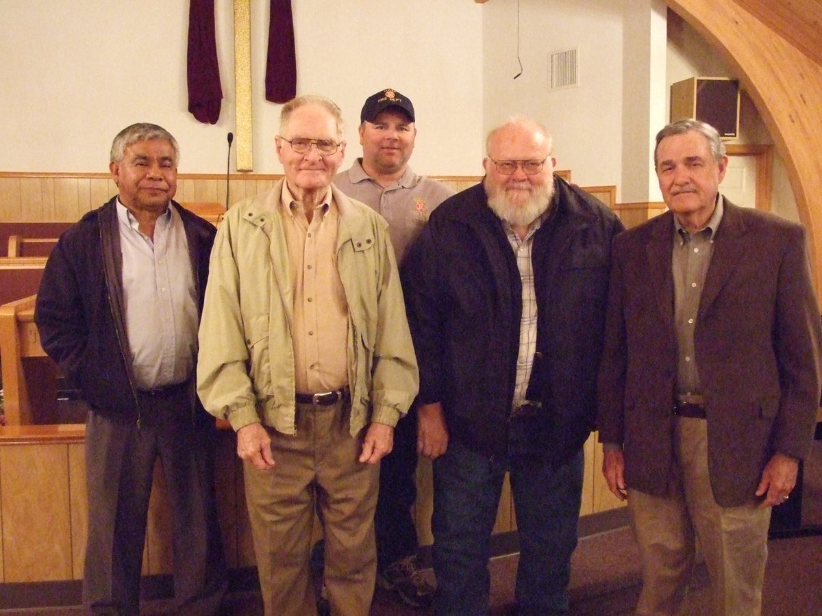 Image: Ellis County Emergency Service District #3 Board (L-R) Vincente Guerro, Howard Morgan, Jackie Cate, Murrie Wainscott and Jim Steele.