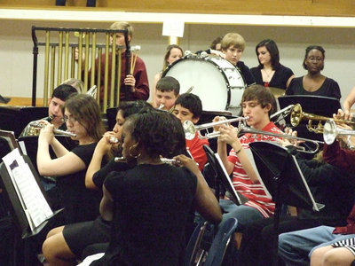 Image: The audience enjoyed “Polar Express” played by the high school band.