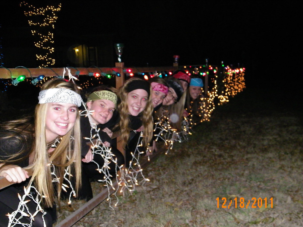 Image: All smiles checking out the Cate’s decorations.