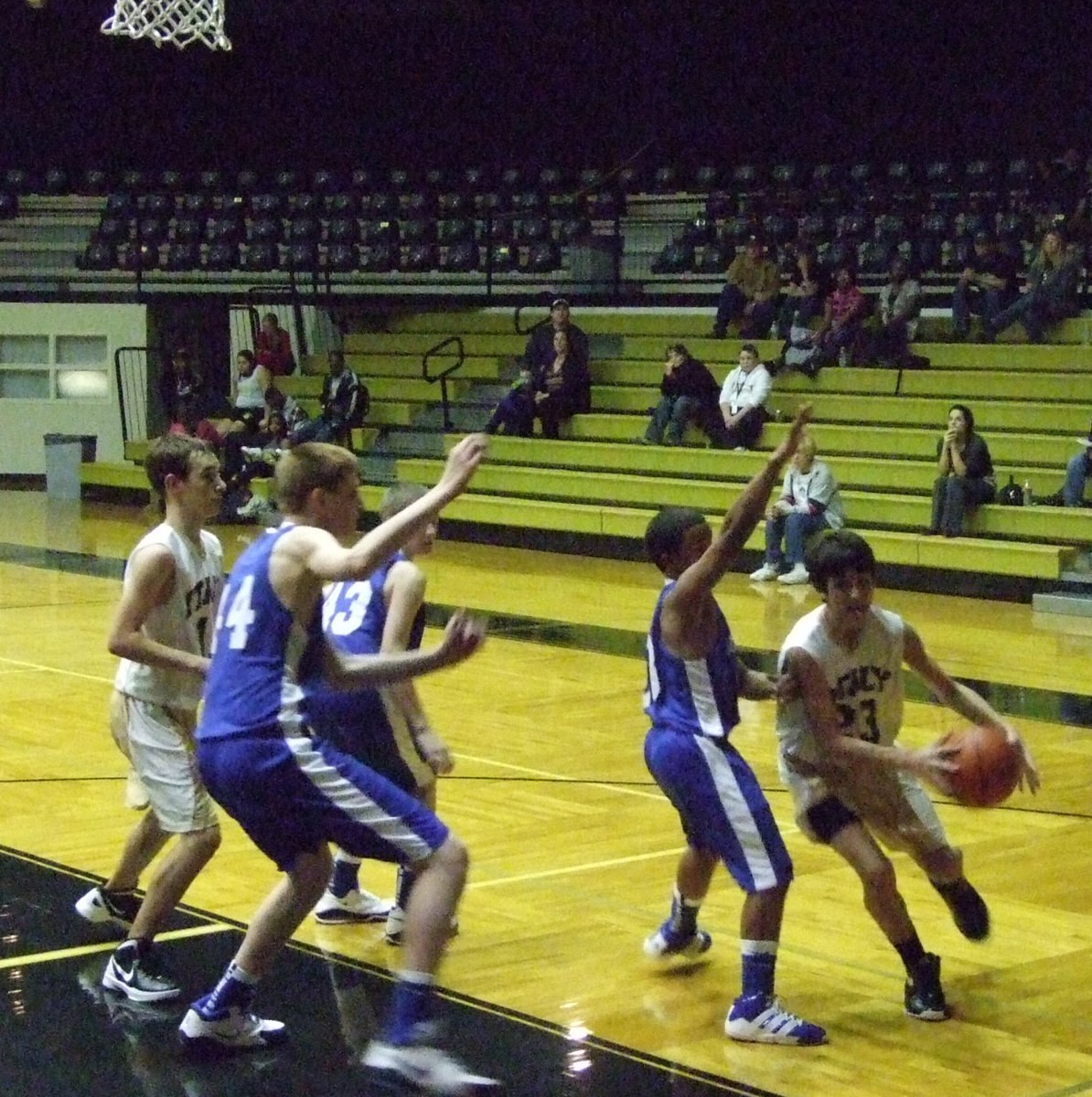 Image: Womack(#23) takes an opportunity to score