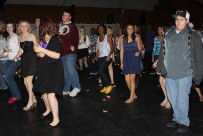 Image: Group dancing fun.