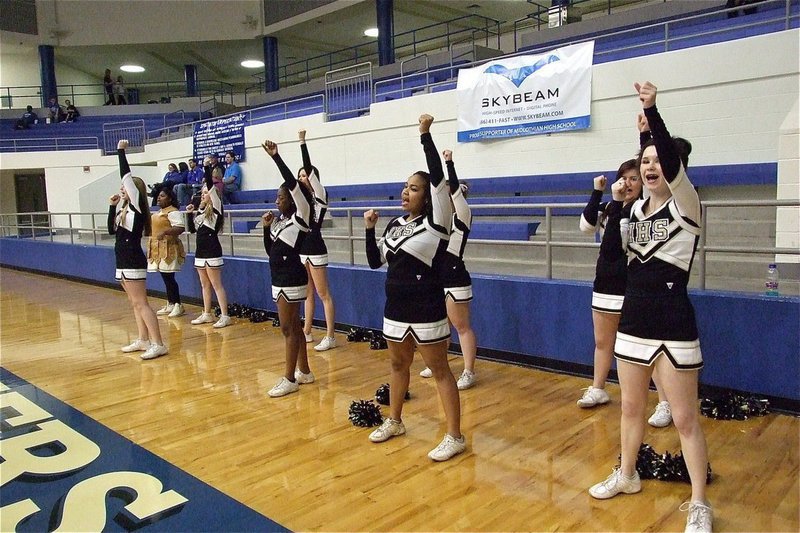 Image: Cheerleaders keeping the spirit up.