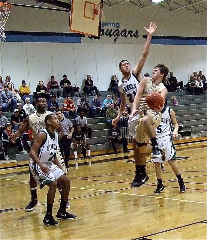 Image: Italy’s Jase Holden(3) drives into the lane against the Lions.