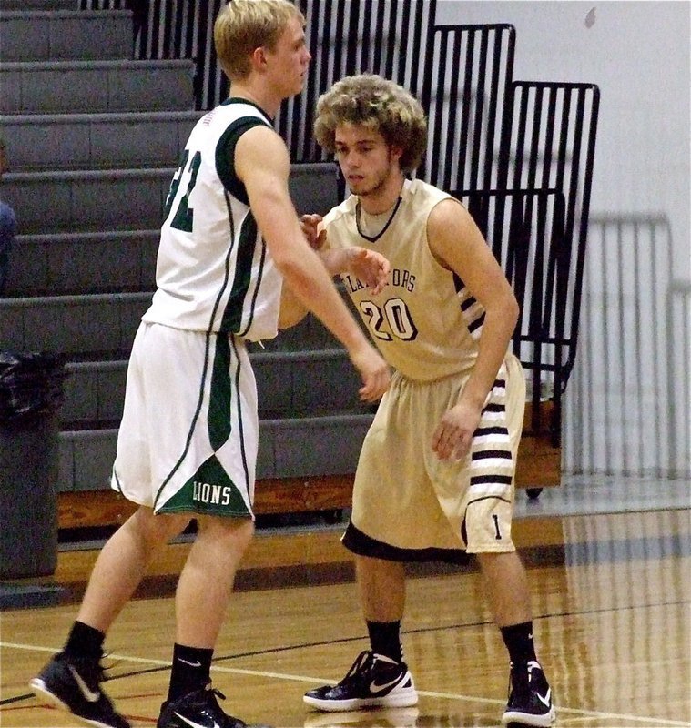 Image: Gladiator Senior Brandon Souder stalks a Lion.