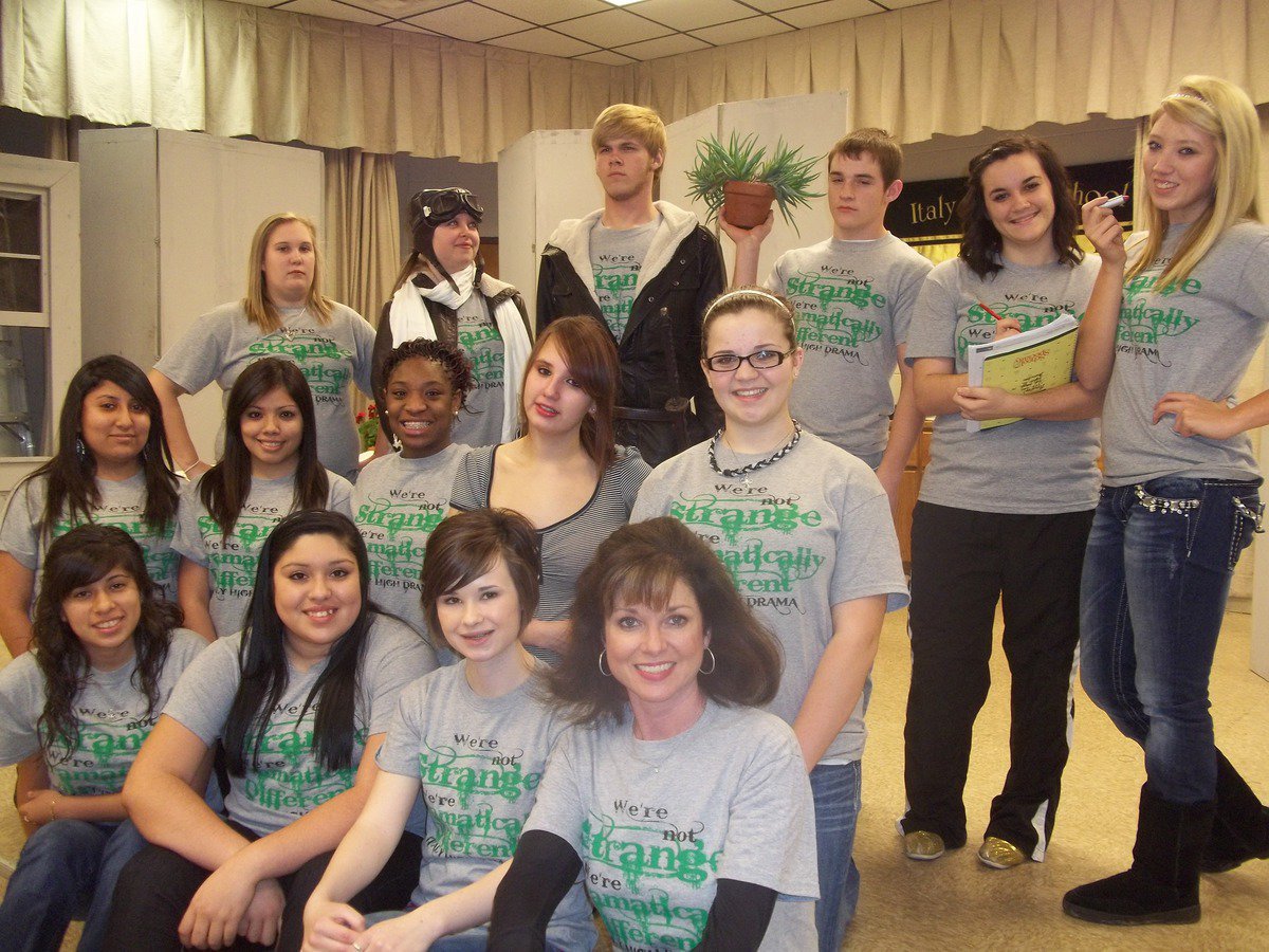 Image: Cast and crew
    Top Row (L-R)-Drenda Burk, Tia Russell, Gus Allen, Hayden Woods, Kayltyn Bales, Megan Richards
    Middle Row (L-R)-Susanna Rodriquez, Yesenia Rodriquez, Jameka Copeland, Kaitlyn Smith, Reagan Adams
    Front Row (L-R)-Alma Suaste, Monseratt Figeuroa, Meagan Hooker and director Andrea Windham
    Not Pictured-Destani Anderson, assistant director