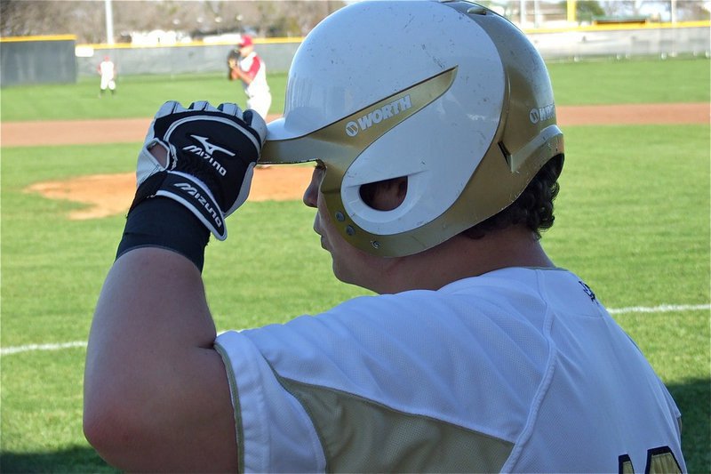 Image: Just another game at the office for power hitter John Byers(12) who enjoys whistling while he works.