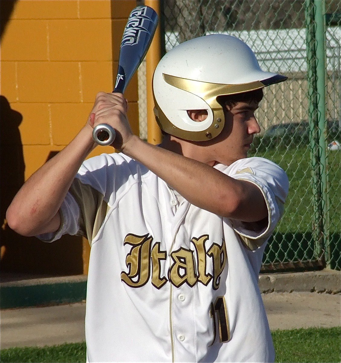 Image: Tyler Anderson(11) stares down Axtell’s pitcher.