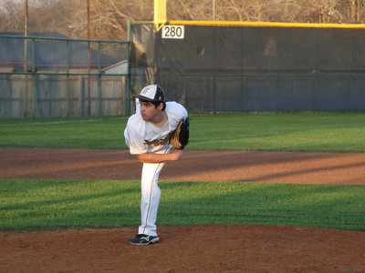 Image: JV Pitcher Tyler Anderson is ready to win this game.