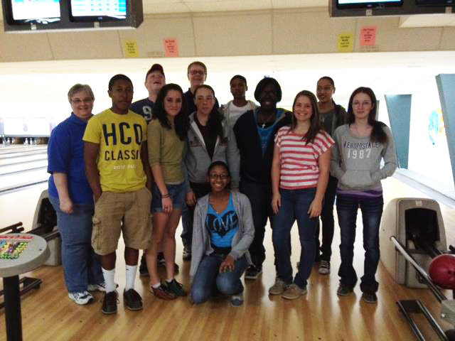 Image: Milford High School NHS
    Genia Armstrong, Russell Clingenpeel, Kieshundra Cook, Cheyenne Frank, Brittany Goss, Cristina Muniz, Jairus Russell, Rachel Strange, Jacobe Essary, Aryan Jordan, and Trestiny Williams and sponsor Phyllis Chambers.