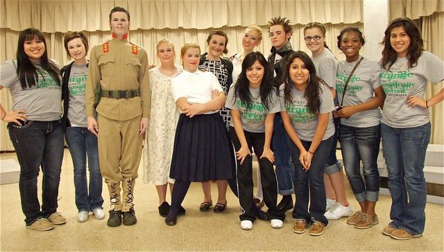 Image: Left to Right: Monserrat Figueroa, Meagan Hooker, Gus Allen, Drenda Burk, Tia Russell, Kaytlyn Bales, Yesenia Rodriguez, Megan Richards, Hayden Woods, Susana Rodriguea, Reagan Adams, Jameka Copeland, and Alma Suaste.