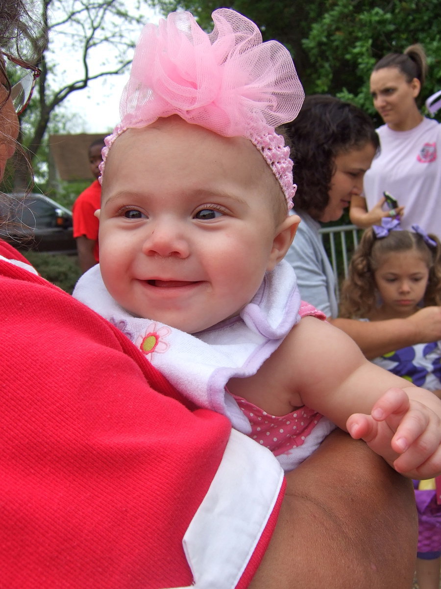 Image: She is all decked out for Easter fun.